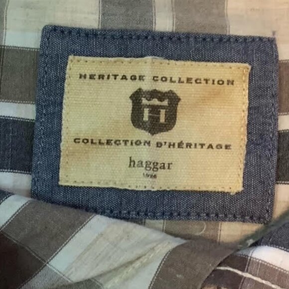 Like new men's Haggar short sleeve button-up shirt - Picture 2 of 3